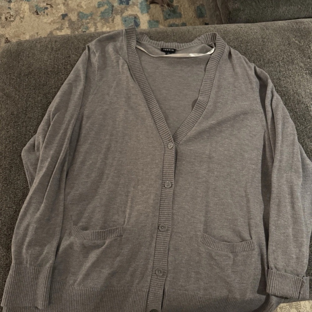 Torrid Women’s Charcoal Cardigan Sweater